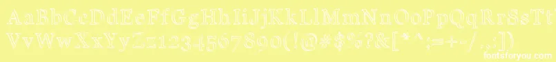 JdCarnival Font – White Fonts on Yellow Background