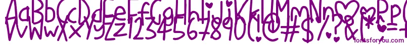 More about LoveMe Font LoveMe Font – Purple Fonts