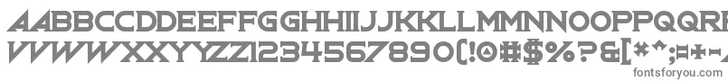 OxenCrossbow-fontti – harmaat kirjasimet valkoisella taustalla