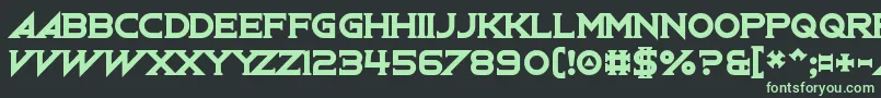 OxenCrossbow Font – Green Fonts on Black Background