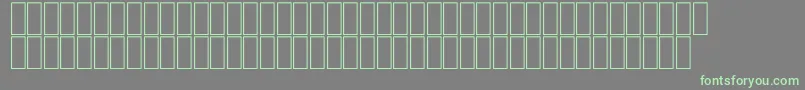 フォントFsKofiAhramStripe2 – 灰色の背景に緑のフォント