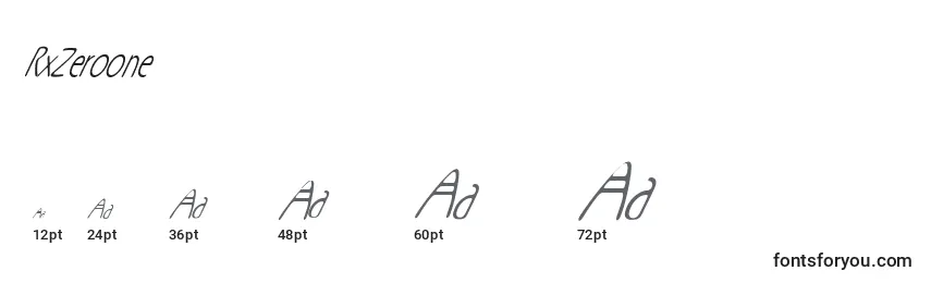 RxZeroone Font Sizes