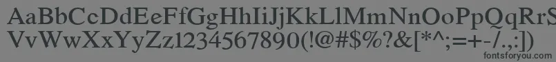 RomandeadfstdDemibold Font – Black Fonts on Gray Background