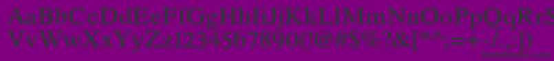 RomandeadfstdDemibold Font – Black Fonts on Purple Background