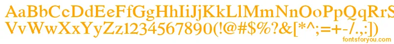 RomandeadfstdDemibold Font – Orange Fonts on White Background