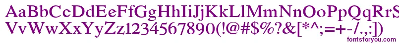 RomandeadfstdDemibold Font – Purple Fonts on White Background