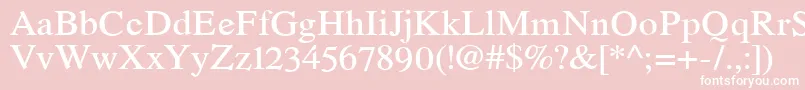 RomandeadfstdDemibold Font – White Fonts on Pink Background