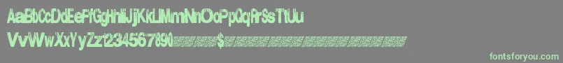 Electricalstorm-Schriftart – Grüne Schriften auf grauem Hintergrund