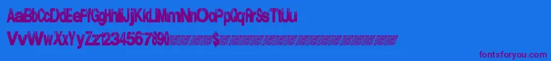 Electricalstorm Font – Purple Fonts on Blue Background