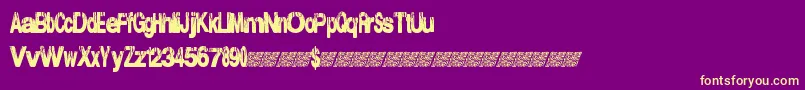 Electricalstorm Font – Yellow Fonts on Purple Background