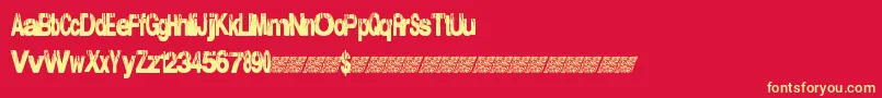 Electricalstorm Font – Yellow Fonts on Red Background