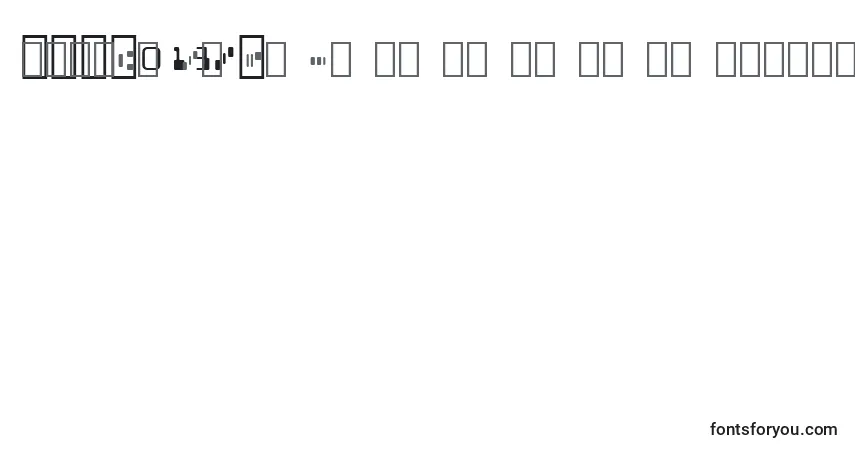 Schriftart Micr013Bt – Alphabet, Zahlen, spezielle Symbole