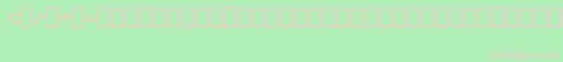 Micr013Bt Font – Pink Fonts on Green Background