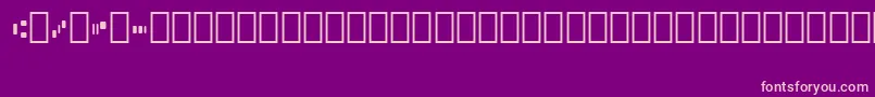Micr013Bt Font – Pink Fonts on Purple Background