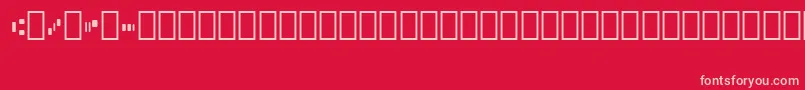Micr013Bt Font – Pink Fonts on Red Background