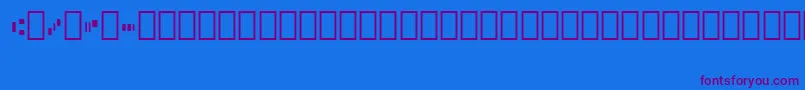 Micr013Bt Font – Purple Fonts on Blue Background
