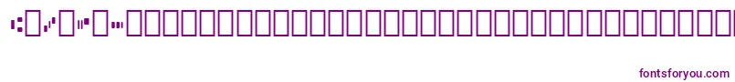 Шрифт Micr013Bt – фиолетовые шрифты на белом фоне