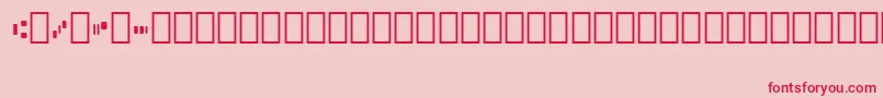 Micr013Bt Font – Red Fonts on Pink Background