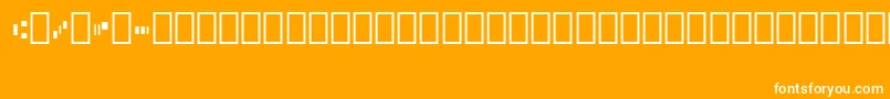 Micr013Bt Font – White Fonts on Orange Background