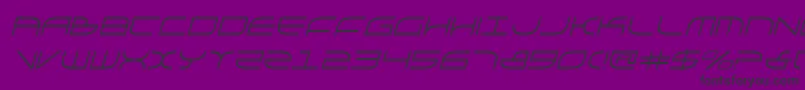 Galgai Font – Black Fonts on Purple Background