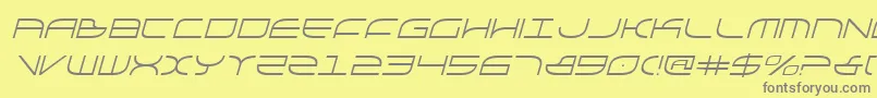 Galgai Font – Gray Fonts on Yellow Background