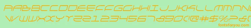 Galgai Font – Orange Fonts on Green Background