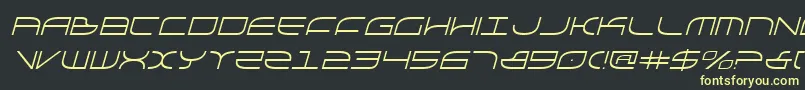 Galgai Font – Yellow Fonts on Black Background