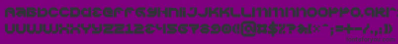 Vaporbp Font – Black Fonts on Purple Background