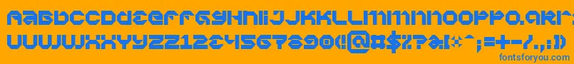 Vaporbp Font – Blue Fonts on Orange Background