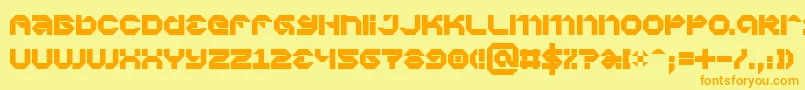 Vaporbp Font – Orange Fonts on Yellow Background