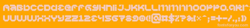 Vaporbp Font – Pink Fonts on Orange Background