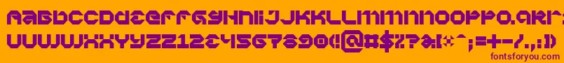 Vaporbp Font – Purple Fonts on Orange Background