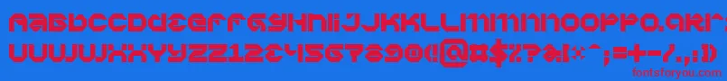 Vaporbp Font – Red Fonts on Blue Background