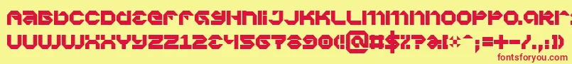 Vaporbp Font – Red Fonts on Yellow Background