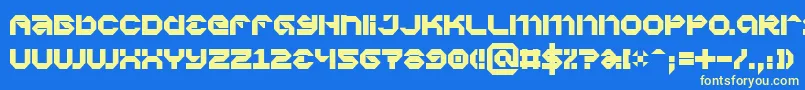 Vaporbp Font – Yellow Fonts on Blue Background