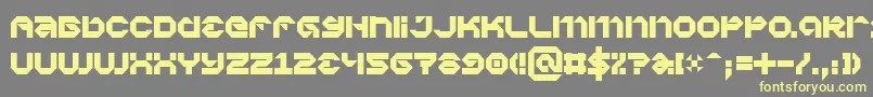 Vaporbp Font – Yellow Fonts on Gray Background