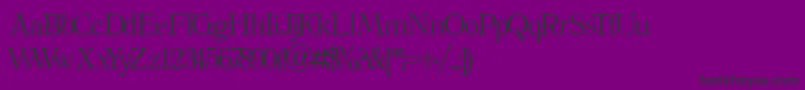 フォントLiterature – 紫の背景に黒い文字