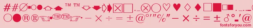 Weitere Informationen zur EisagoNewsSsi-Schriftart EisagoNewsSsi-Schriftart – Rote Schriften auf rosa Hintergrund