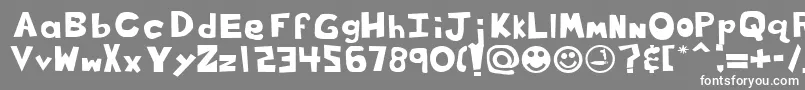 フォントCof – 灰色の背景に白い文字