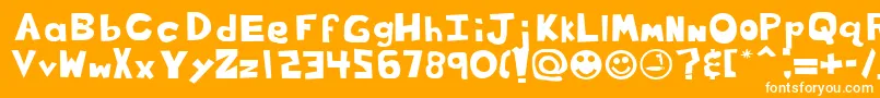 フォントCof – オレンジの背景に白い文字