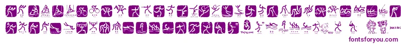 Fonte OlympicBeijingPictos – fontes roxas