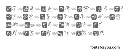 Przegląd czcionki OlympicBeijingPictos