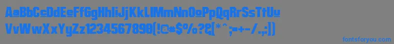 Mrbupp Font – Blue Fonts on Gray Background