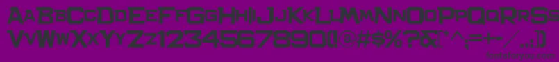 Шрифт Bachelor – чёрные шрифты на фиолетовом фоне