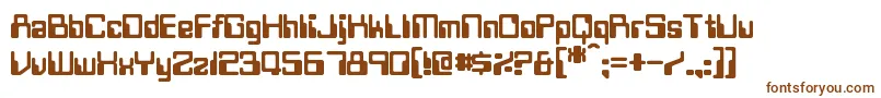 Шрифт Twobit – коричневые шрифты на белом фоне