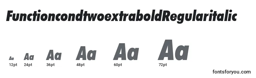FunctioncondtwoextraboldRegularitalic Font Sizes