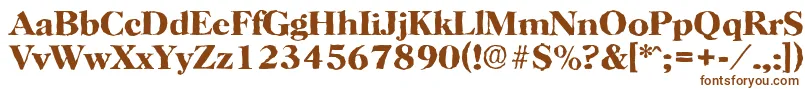 HorshamantiqueBold Font – Brown Fonts on White Background