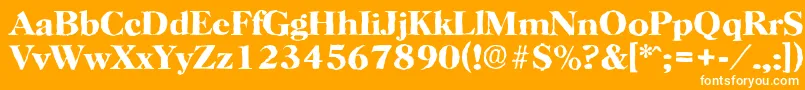 HorshamantiqueBold Font – White Fonts on Orange Background