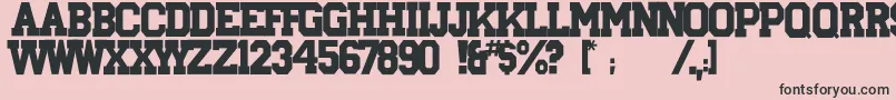 Aryshire Font – Black Fonts on Pink Background