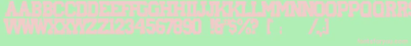Aryshire Font – Pink Fonts on Green Background